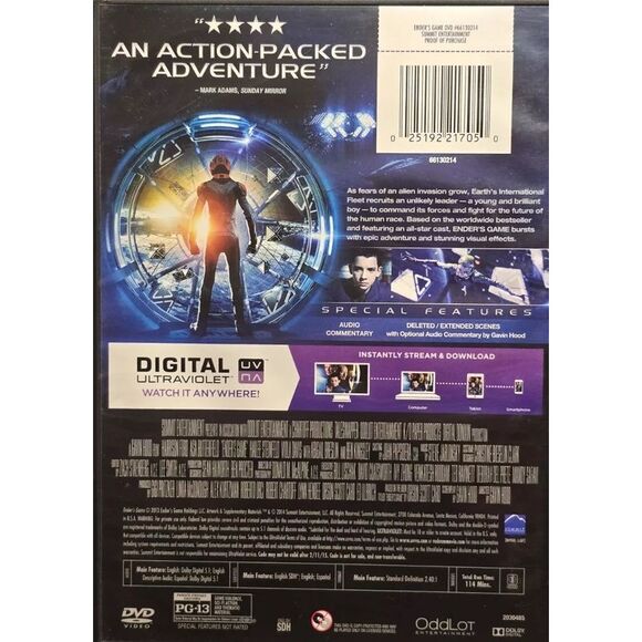 Ender's Game DVD Harrison Ford - Picture 3 of 3